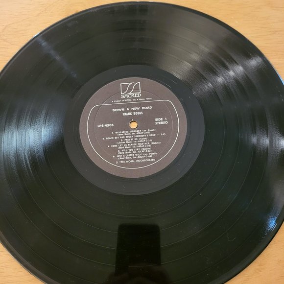 FRANK BOGGS Down A New Road LP 1973 Sacred LPS-4505 Signed Folk Gospel LP2 - Picture 8 of 13